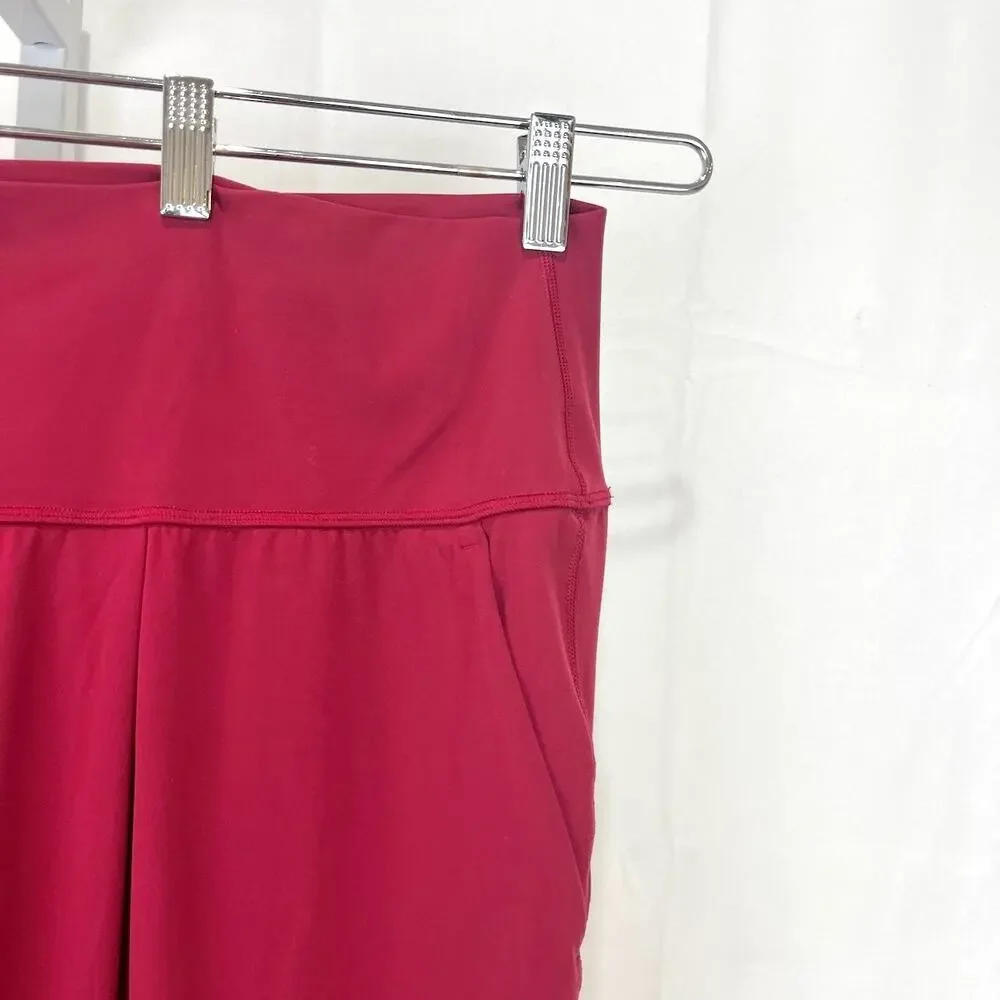 ATHLETA Elation Pants 533562 Pull On Crop Stretch Nylon Berry Red 2X Plus - Picture 5 of 10